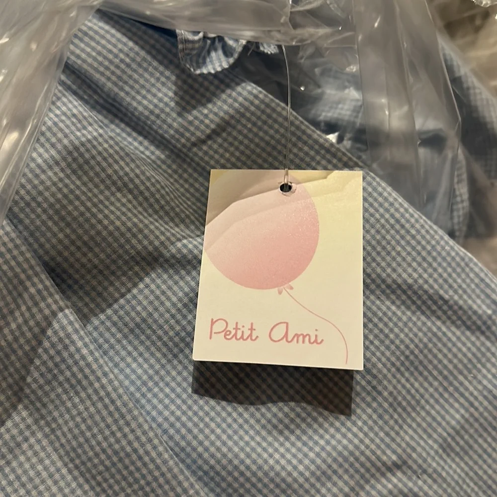 Petit Ami Football Applique Dress with Removeable Bib and Matching Bloomers NWT - Picture 5 of 5